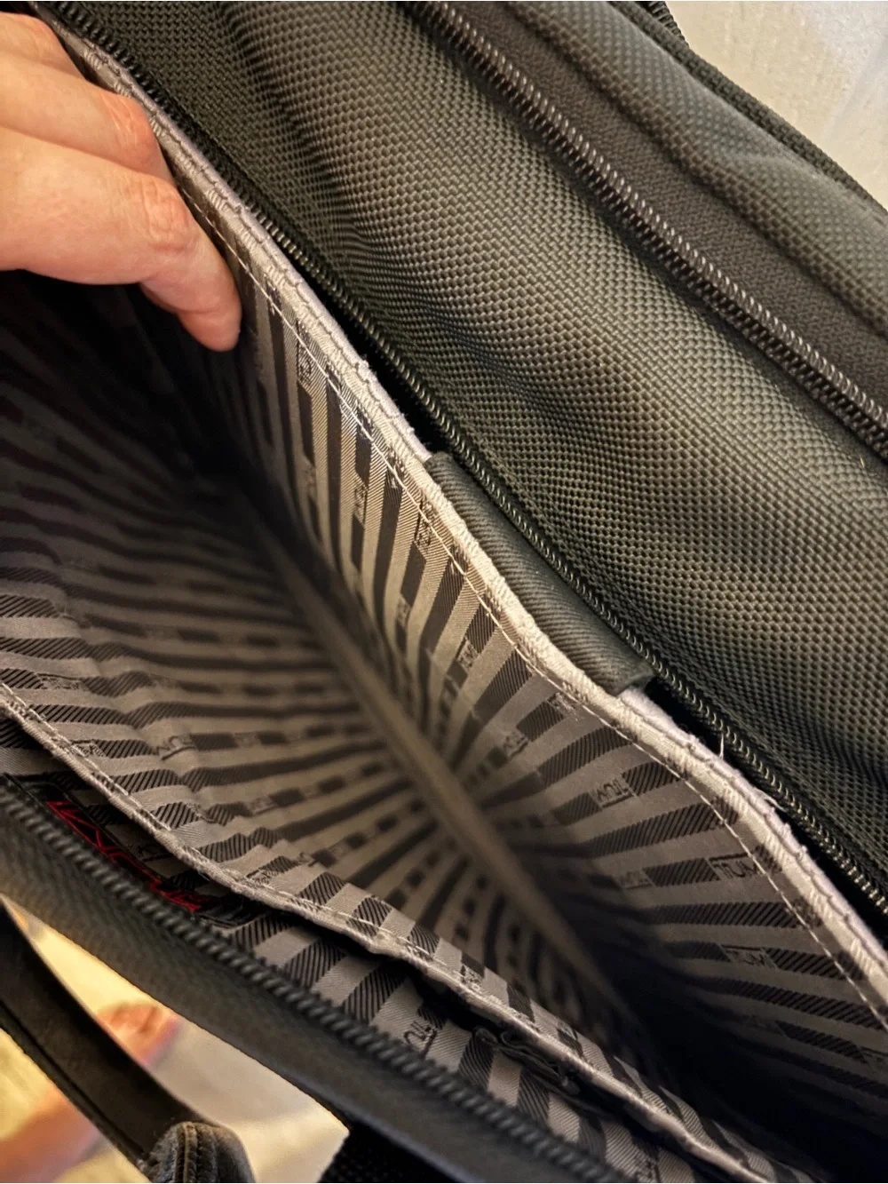 TUMI Alpha Ballistic Laptop Business Briefcase In Black with Laptop Protection